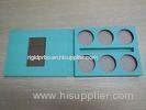 Blue Empty Palettes For Makeup / Eyeshadow Cosmetic Packaging Box