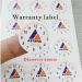 Custom 3 kinds of color printing round destructible self-adhesive warranty label with your logo and date