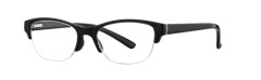 Spring hinges semi-rimless reading glasses