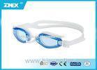 Excellent performance silicone Blue Lens child swim goggles anti fog
