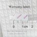 wite foam destructible label paper for printing small warranty screw label