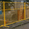 Hot Sale yellow Powder Coated Canada Temporary Construction Fence Panel