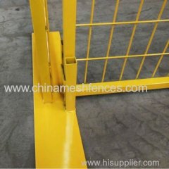 Hot Sale yellow Powder Coated Canada Temporary Construction Fence Panel