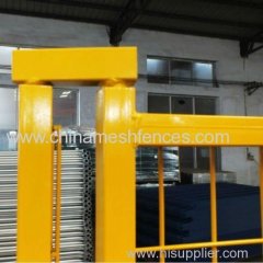 Hot Sale yellow Powder Coated Canada Temporary Construction Fence Panel