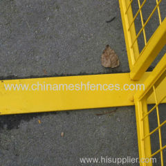 Hot Sale yellow Powder Coated Canada Temporary Construction Fence Panel