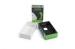 Decorative Green Rectangle Gift Boxes With Lids Debossing 128gsm