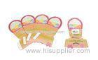 Paper Accessories Packaging For Women / Yellow Cosmetic Box Packaging