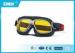 Orange Lens yellow motorcycle riding goggles fit over glasses for men