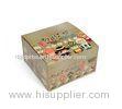 Square Foldable Small Corrugated Carton Box Strong For Christmas Gift