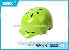 Shinny Green Snow Ski Helmets For Skating Sport with air flow ventilation system