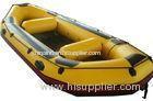 Yellow Small PVC / Hypalon Rafting Inflatable Drift Boat For Summer