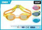 Pink blue yellow Professional Competitive Swim Goggles with mirror coating