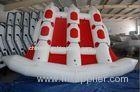 Red 380cm Length Six Person Inflatable Flying Fish Boat With 10 Chamber