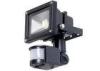10W LED PIR Floodlights Cold White With Epistar COB For House Security Lighting