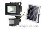 12 - 24V DC 5W Solar LED PIR Floodlights For Car Park Area Lighting