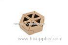 Boutique Kraft Paper Folding Corrugated Carton Box Recycled With Polygon