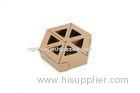 Boutique Kraft Paper Folding Corrugated Carton Box Recycled With Polygon