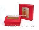 Customized Red PVC Rigid Gift Box Luxury With Magnet Closure
