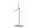 Zinc alloy and ABS plastic blades Silver Solar Windmill for Corporate Gifts