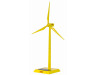 Die cast yellow Home Decorations solar Windmill Model