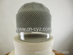 Grey Cotton Thermal Caps