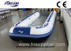 Professional Hypalon Hard Bottom Foldable Inflatable Boat 8 Person