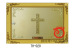 Single door columbarium with christian cross panel for church supplies