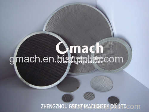 stainless steel wire mesh for plastic extruder filter/screen changer