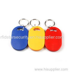 Proximtiy RFID PVC EM ID Keytag with Matel Ring for Access Control