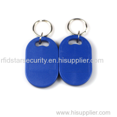 Proximtiy RFID PVC EM ID Keytag with Matel Ring for Access Control