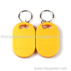 Proximtiy RFID PVC EM ID Keytag with Matel Ring for Access Control