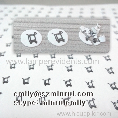 Custom 5mm Round Calibration Warranty Screw Seal Sticker