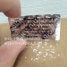 Best Selling PET Anti-counterfeit Waterproof Warranty Void Sticker Partial Transfer High Residue Void Sticker