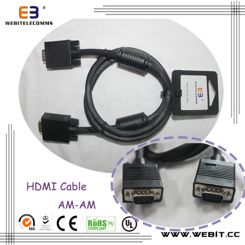 HD15 VGA Cable Gold Plate