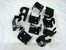 Black powder coated stamping metal parts