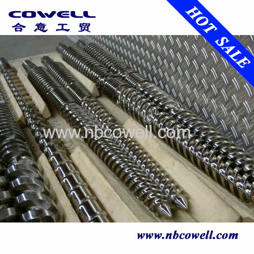 45/90 conical twin screw barrel for pvc extrusion process