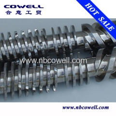 45/90 conical twin screw barrel for pipe process