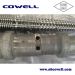 Bimetallic conical screw barrel for profile extrusion