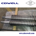 Hot sales conical twin barrel screw for PA66 processing