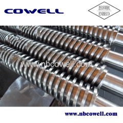 Hot sales conical twin barrel screw for PA66 processing