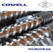 Hot sales conical twin barrel screw for PA66 processing