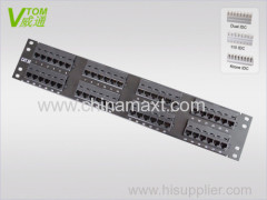 CAT5E & CAT6 UTP 48Port Patch Panel