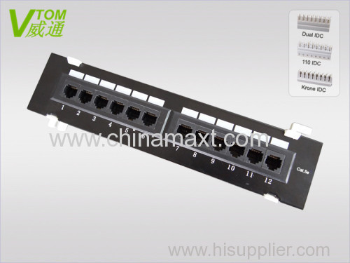 UTP CAT5E 12Port Patch Panel