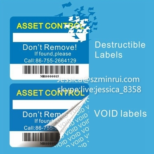 Custom Printed Tamper Proof Void Sealing Destructible Vinyl Anti-fake Labels Sticker Void Warranty Stickers For Packing