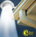 solar motion sensor roof and wall light