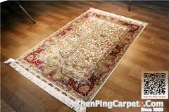 silk carpet handmade carpet zhenping carpet persian