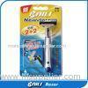 Man plastic handle Twin Blade Razor pivoted head razors Ergonomic Design
