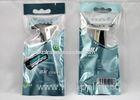 Fixed head twin blade disposable mens safety razor with plastic handle polybag package