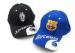 Barcelona Blue Soccer Caps Real Madrid White Football Cap With Club Team Logo