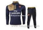 Arsenal Gold Black Soccer Tracksuit Football Training Uniform Warm Up Sweater Pant